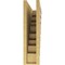 Ekena Millwork 5"W x 20"D x 20"H Thin Landon Rough Cedar Woodgrain TimberThane Corbel, Primed Tan CORUR05X20X20LANRCPR - alternate 3